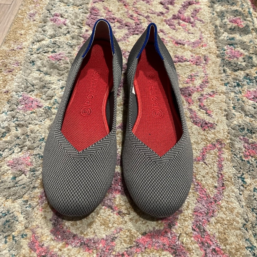 Rothy’s The Flat in Grey Size 10